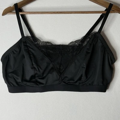 Sujetador torrido negro encaje sexy sin forro bralette talla 1 (XL) #148862 Lencería Foto 1 de 4