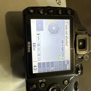 Nikon D3200 Digital SLR Camera 24.2MP Black Body Only with Battery - Picture 1 of 11