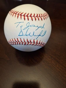 DAVE WINFIELD HOF YANKEES LEGEND  AUTOGRAPHED SIGNED OAL BASEBALL TO JOSEPH NICE - Picture 1 of 4