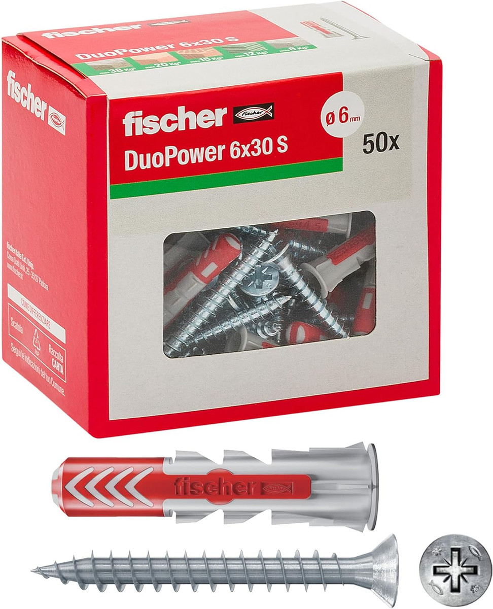 100 Tasselli Per Cartongesso Con Viti - Autoperforanti Per Pareti Cave, 2 Misure