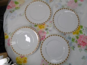 Lot (4) Vintage 73/4 in Tellern Weimar Germany, sehr guter Zustand, unbekanntes Muster - Bild 1 von 7