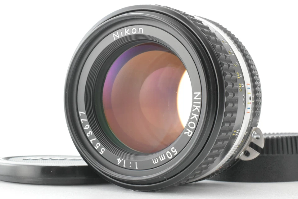 [Near Mint] Nikon Ai-S Nikkor 50mm F/1.4 MF Prime Ais Standard Lens from JAPAN - image 1 of 4