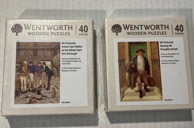 2 novos quebra-cabeças de madeira 40 peças Wentworth The Charles Dickens Museum, exclusivo de Londres - Imagem 1 de 4