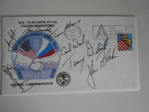 STS 79 Startbeleg KSC original Crewsigniert Space - Bild 1 von 1