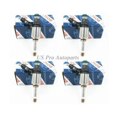 For AUDI A4/A4 Quattro 2009-2015 2.0T 06H906036AE 4 pcs OEM Bosch Fuel Injectors - Image 1 of 4