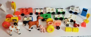 Colección de vehículos y accesorios Fisher-Price Little People vintage - Imagen 1 de 4