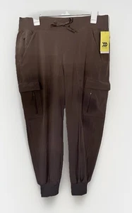 All in Motion Women's Sz MediumbMid Rise Active Light Cargo Joggers Taupe Beige - Picture 1 of 9