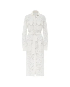 Mode d'Vie Lace Shirt Dress White MDV0820103 Women Dresses - Picture 1 of 5