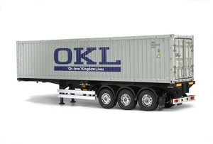 Tamiya 56377 1:4 Tamiya RC Tractor Truck 40-Foot Container 3-Axle Semi-Trailer - Picture 1 of 2