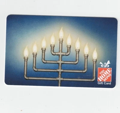 Home Depot Gift Card - Hanukkah 2025 - Menorah - Collectible - No Value - Image 1 of 2