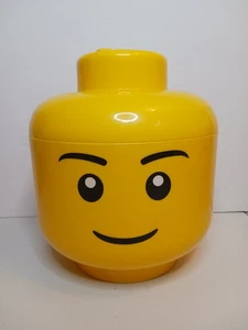 2012 LEGO HEAD Large Storage Container Stackable Boy Clean Good Condition - Picture 1 of 4