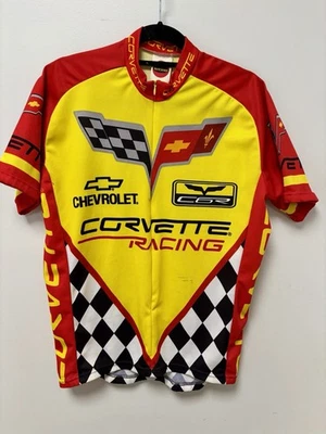 Camiseta deportiva de ciclismo World Jerseys Corvette Racing - grande multicolor usada  Foto 1 de 4