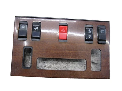 W126 84 Mercedes 300sd ac climate control switch trim bezel antenna hazard dash - Image 1 of 4