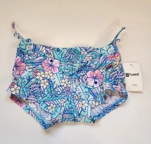 Fused Hawaii Kona Swim Bottoms XS/S NWT Adjustable Sides Tropical Flowers - Picture 1 of 7
