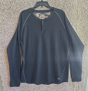 Mossy Oak Base Layer Black Knit Top Men's XL - Picture 1 of 9