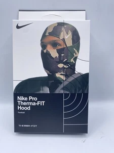 Nike Pro Therma-Fit Hyperwarm Capucha Máscara de Esquí Camuflaje Verde - Imagen 1 de 3