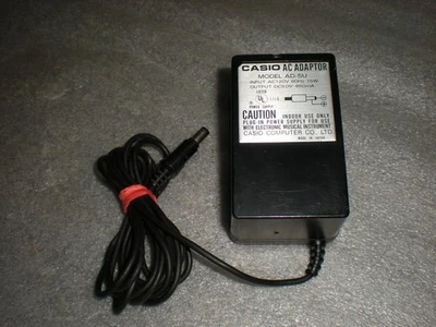OEM Genuine Original Casio AD-5U Keyboard Power Supply AC Adaptor 9V 850mA - Image 1 of 4