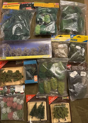 Bäume Tannen Moos Schilf OVP von Noch/Herpa/Faller/Knorr  H0 ca. 150 St. - Bild 1 von 4