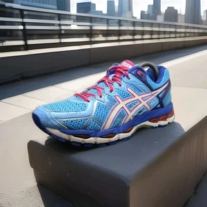 Zapatos para correr Asics Gel Kayano 21 para mujer talla 8,5 usados malla azul T4H7N - Imagen 1 de 15