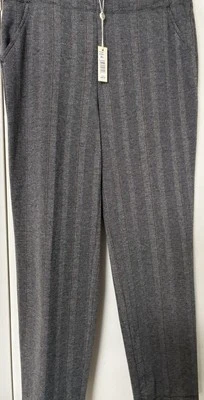 NWT Max Studio Womens Gray Plaid Check Tweed Wide Leg Trousers Pants XL MSRP $94 - Image 1 of 4