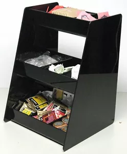 Contador de café condimento caddy taza dispensador tapa exhibición estante de té encimera - Imagen 1 de 2