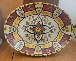 Pier 1 VALLARTA 16" Oval Serving platter, Earthenware, Excellent - Picture 1 of 8