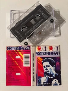 LEONARD COHEN - COHEN LIVE: LEONARD COHEN IN CONCERT (UK CASSETTE TAPE) - Picture 1 of 6
