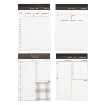 Small Checklist Notepads Memopad 50 Sheets Tearable Small Notebook Writing Pad - Image 1 of 4