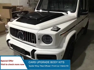 carbon fiber hood bonnet for mercedes w463 g class g63 bs style - Picture 1 of 5