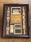 Lakers Showtime Multi Autographed Forum Floor Johnson Jabbar PSA Becket Authenti