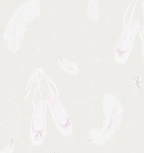 1 Roll 214021 Sanderson Ballet Shoes Vanilla Wallpaper Batch AA5 - Picture 1 of 4