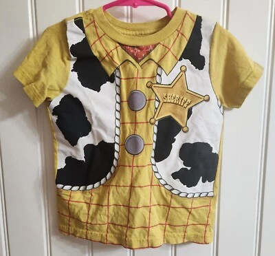 Camiseta Disney Toy Story Woody Camiseta Amarilla Niños Talla XXS 2/3 Buen Estado Foto 1 de 3