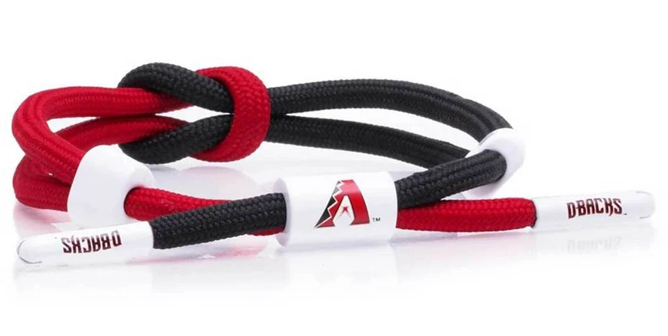 Rastaclat Baseball Arizona Diamondbacks Outfield Knotted Bracelet - Black/Red - Image 1 of 1