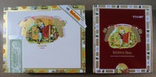 Romeo Y Julieta Cigar Box  ~ EMPTY Paper Covered Wood Cigar Boxes X2 