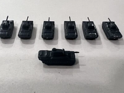 Axis & Allies D-day Board Game By Larry Harris 7 Blue Tank Piece Boardgame Parts - Image 1 of 4