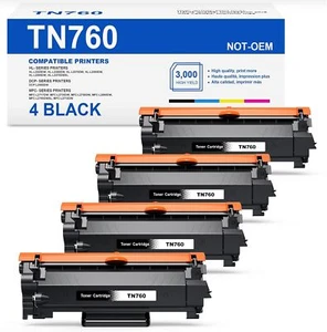 TN760 Toner Cartridge 730 For Brother TN730 DCP-L2550DW HL-L2390DW HL-L2395DW - Picture 1 of 15