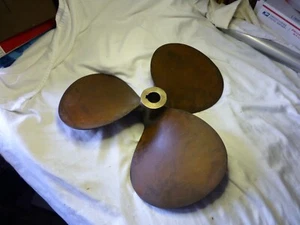 WWII U.S. NAVY 22X15 PITCH RH  FEDERAL MOGUL BRONZE PROPELLER TAPERED SHAFT RARE - Picture 1 of 12
