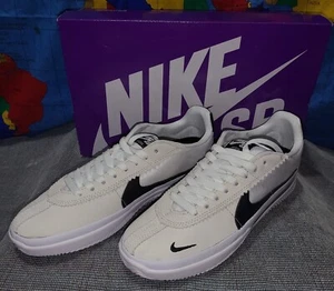 Nike SB BRSB Skateboarding Shoes Men’s SZ 7.5 White/Black DH9227-101 NWOB - Picture 1 of 8