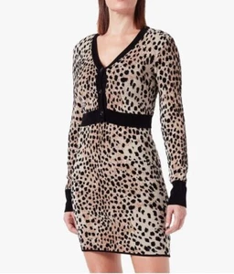 Just Cavalli cardigan cropped animal print size XXL Made in Italy, stretch, slim - Picture 1 of 11