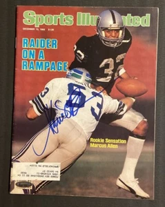 HOF Marcus Allen Signed Dec 13 1982 NFL SI Sports Illustrated TriStar Certified - Picture 1 of 7