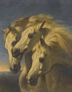 John Frederick Herring Sr Pharaohs Horses Print 11 x 14 - Picture 1 of 3