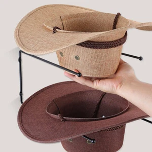 Cowboy Hat Holder Organizer Convenient Hat Rack Wall Display Useful Holder Cap - Imagen 1 de 13