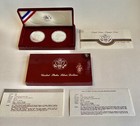 US SILBERDOLLAR 1983 1984 - 2 Proof Münze $ 1 Set Olympische Spiele Los Angeles