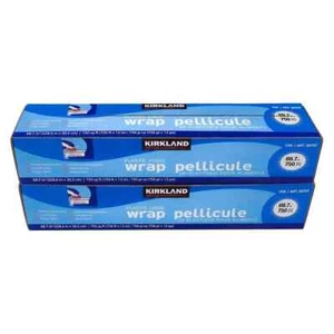 Kirkland Plastic Food Wrap, 12 in x 750 ft, 2-count 1,500 square feet total - Picture 1 of 3
