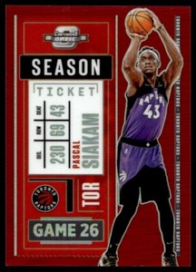 2020-21 Panini Contenders Optic Red Pascal Siakam #86