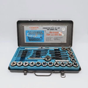 Pittsburgh SAE 40 pc Tap and Die Set Metric Thread Renewing Tapping Threading - Picture 1 of 7