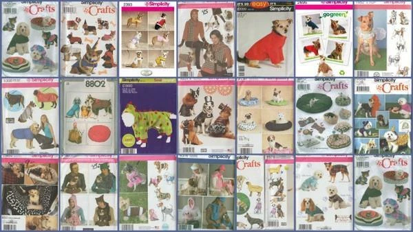 Simplicity Sewing Pattern Dog Clothes Beds Accessories For Pets You Pick - Image 1 of 1