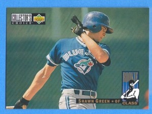 1994 Collector's Choice #9 Shawn Green Rookie Class Blue Jays