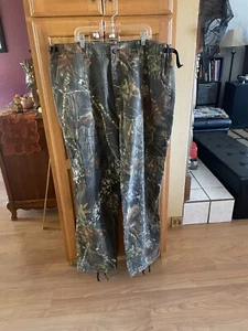 Vintage Cabelas Men’s Camo Pants Mossy Oak Adjustable Waist Size 42 Tall - Picture 1 of 12