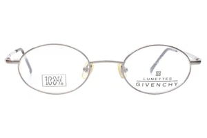 Givenchy Lunettes 1083 01 Silver Metal Vintage Luxury France Eyeglasses 46-21mm - Picture 1 of 7